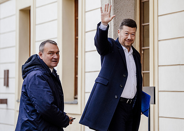 ONLINE: Chceme aspoň jedno ministerstvo, řekl Okamura prezidentu Pavlovi