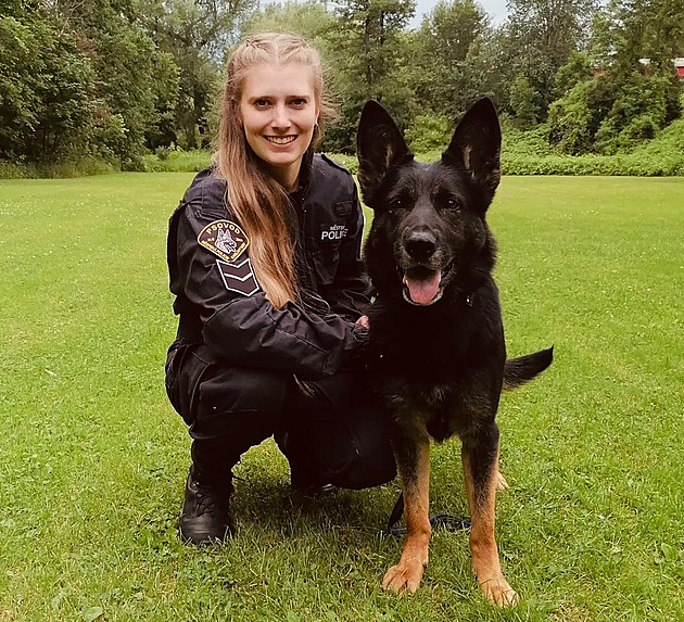 Zlodějku vyčenichal pes. Pod hromadou kradeného oblečení předstírala spánek